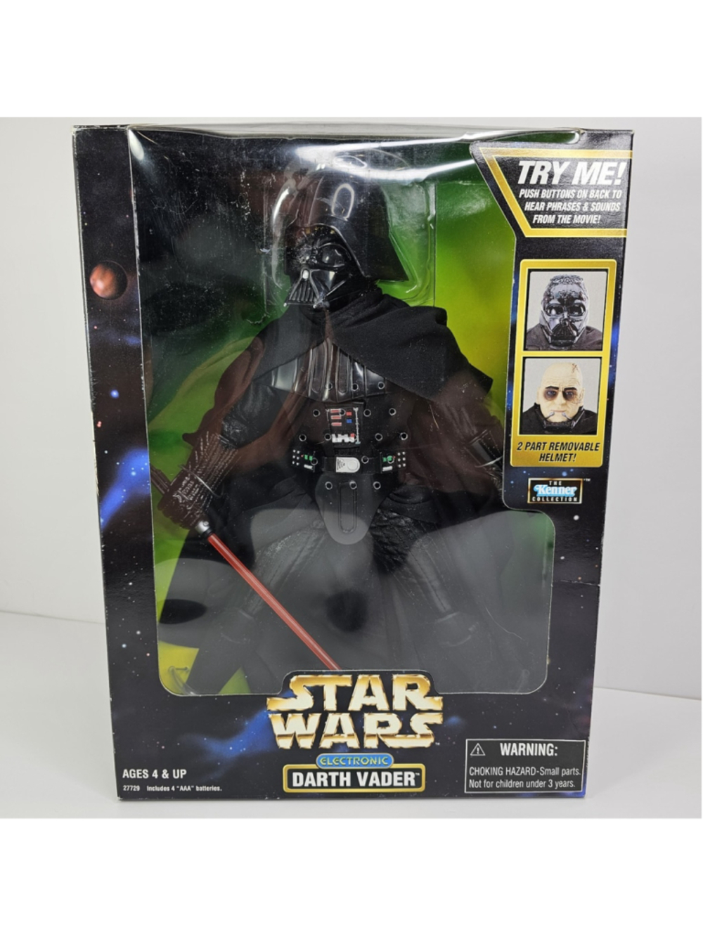Star Wars - 12" Electronic Darth Vader - Kenner - 1998 With Box, Tested Working